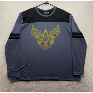Assassins Creed Black‎ Flag T Shirt Mens 3XL XXXL Gray Yellow Video Games Geek